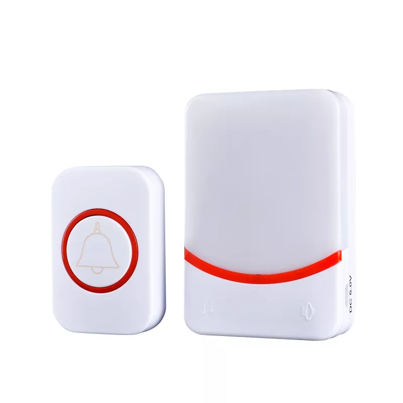 Bel Pintu Nirkabel Nada Dering Lampu Flash Warna-warni